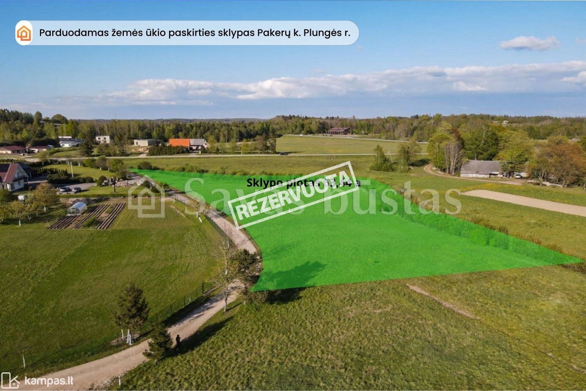 Main Image Plungės r. sav., Pakerai, Medingėnų Kelio g.