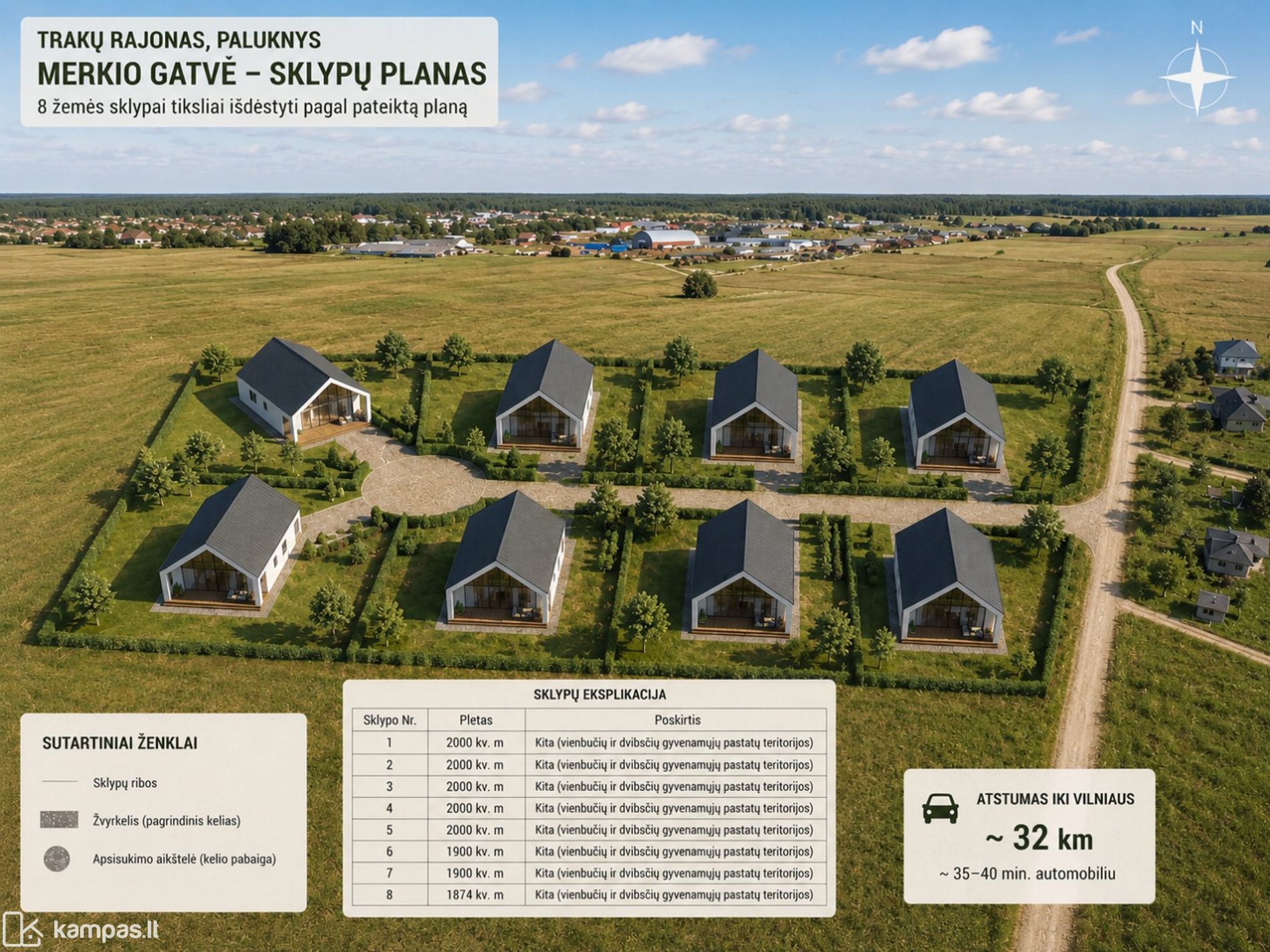 Main Image Trakų r. sav., Paluknys, Merkio g.