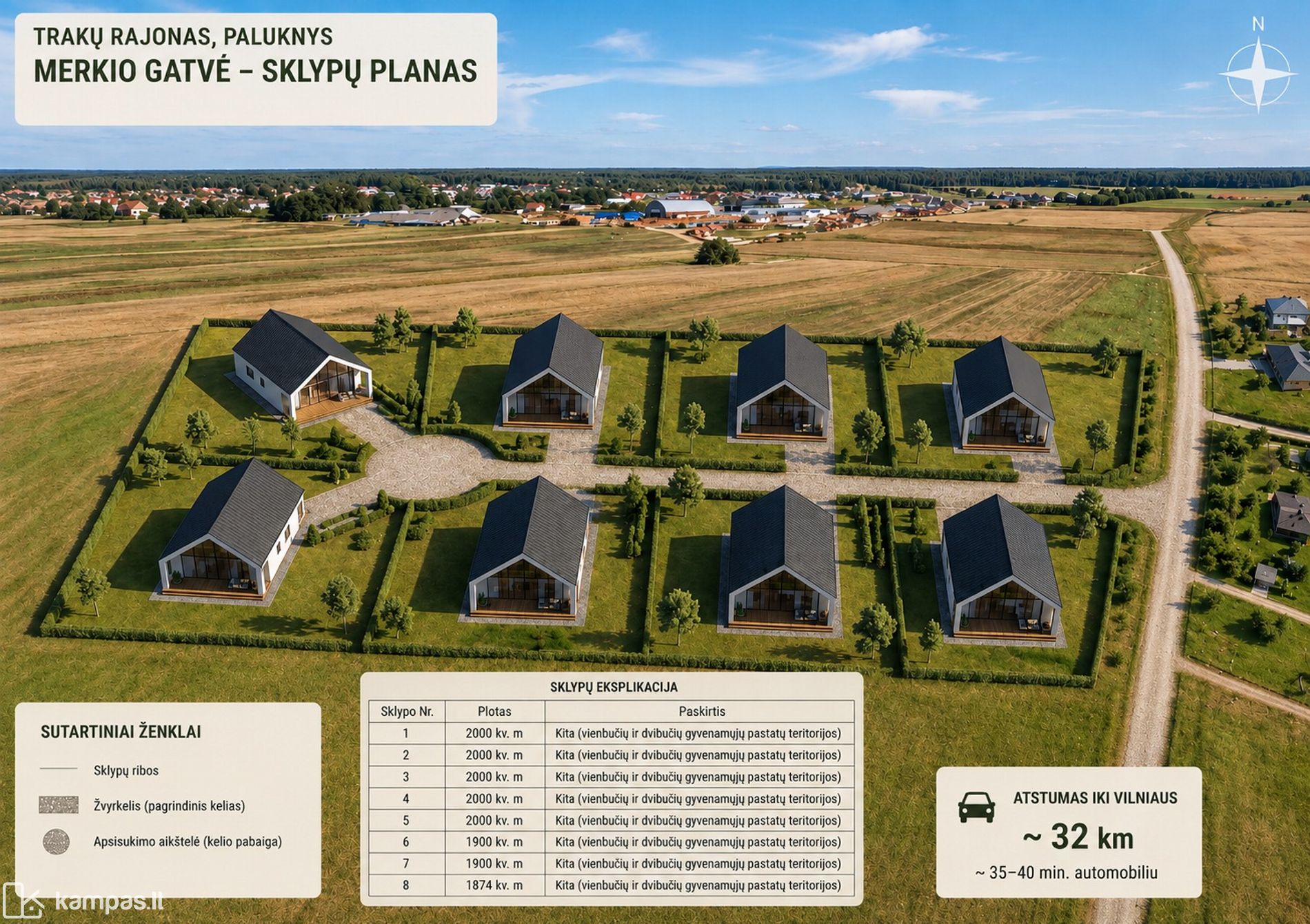 Main Image Trakų r. sav., Paluknys, Merkio g.